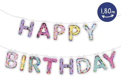 Immagine prodotto di Trendhaus ghirlanda di coriandoli Buon Compleanno 0 0 Pezzi