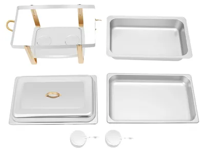 Produktbild von Chafing Dish, Edelstahl, 2,38 Gallonen Kapazität, Silber