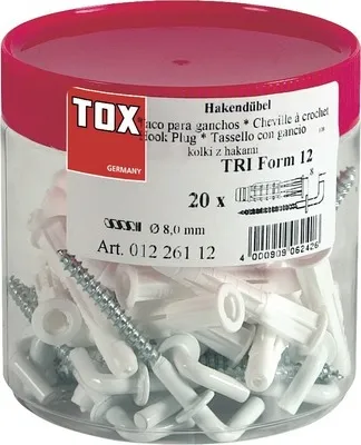 Produktbild von TOX Hakendübel Pirat Will-S m. Allzweckdübel Trika in Runddose 20 Stk
