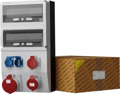 Produktbild von Stromverteiler eXT 63A 32A 16A 2x230V Baustromverteiler Doktorvolt 2360
