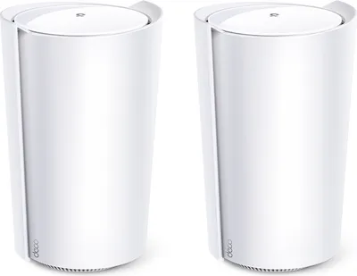 Produktbild von TP-Link DECO X95(2-PACK) Mesh-WLAN-System Tri-Band (2,4 GHz / 5 GHz / 5 GHz) Wi-Fi 6 (802.11ax) Weiß 1 Intern (DECO X95(2-PACK))