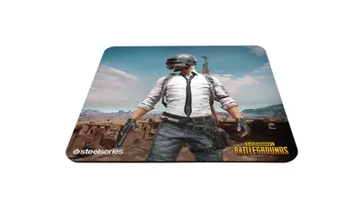 Produktbild von Steelseries QcK+ PUBG Miramar, Mehrfarbig, Abbildung, Anti-Rutsch-Basis, Gaming-Mauspad