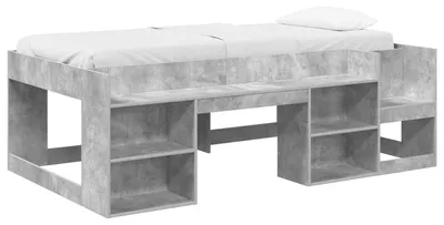 Obrázek produktu pro Dětská postel s úložným prostorem Betonově šedá 98.5 x 200 cm