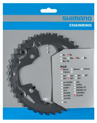 Produktbild von SHIMANO Kettenblatt FC-M4000/FC-M4050 40 Zähne - präziser Antrieb für moderne...