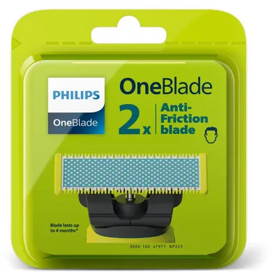 Produktbild von Philips Norelco OneBlade OneBlade QP225/50 Ersatzklinge, Rasierklinge, Blau, Grün, Philips, OneBlade (QP25xx) OneBlade (QP26xx) OneBlade Pro (QP65xx) OneBlade Pro (QP66xx)