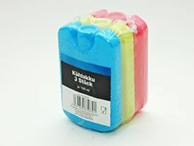 Produktbild von 3 Kühlakkus, 3 x 150 ml, ca. 12 x 8 x 2 cm