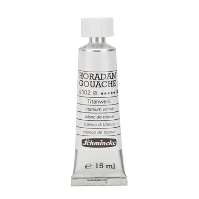 Produktbild von Schmincke 15ml HORADAM Gouache Titanweiss Gouache 12 102 006