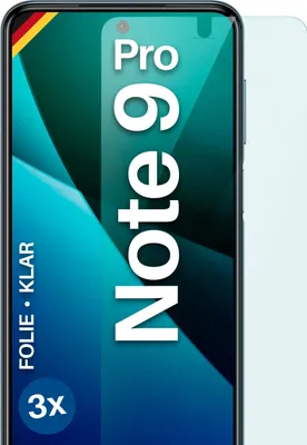 Produktbild von moex® 3x Schutzfolie kompatibel mit Xiaomi Redmi Note 9 Pro - Displayschutzfolie dünn Folie, Klar