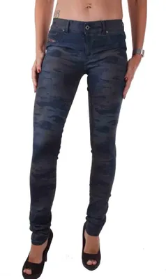 Produktbild von Diesel Livier 0847C Damen Jeans Hose Slim Jeggins Camouflage