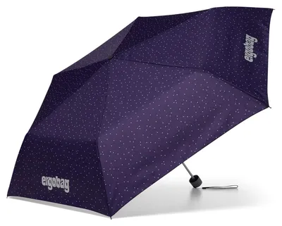 Immagine prodotto di ergobag ombrello tascabile ombrello Reflex Glow-Edition Umbrella SternguckBär viola scuro