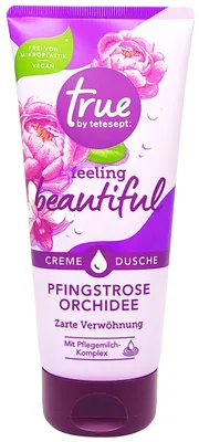Produktbild von tetesept Duschgel FEELING BEAUTIFUL 200ml Pfingstrose Orchidee zart cremig