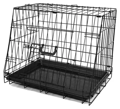 Faltbare Hundebox, klein, 61x47x43cm, schwarz