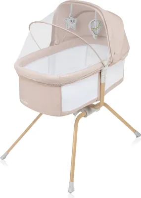 Immagine prodotto di Lionelo culla Malin Evo: 3 in 1, dalla nascita a 9 kg, innovativo sistema a dondolo, parasole, zanzariera, materasso regolabile - Beige
