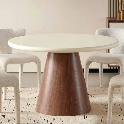 Produktbild von Milton & Oldbrook Esstisch 120 cm Hagen Weiß Zement