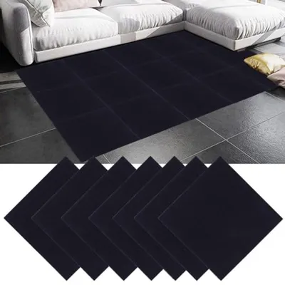 Produktbild von PromoHome® 30 Stück selbstklebende Teppichfliesen 30x30 cm - Dunkelblau - für Büro, Wohnzimmer, Balkon