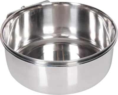 Immagine prodotto di Ciotola per gabbia Karlie con fissaggio a vite - Ciotola per roditori - L - Acciaio inox