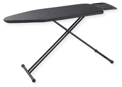 Produktbild von SensaHome Bügelbrett – Klappbarer Bügeltisch mit Dampfgerätehalterung – 125×45cm – Denim Black