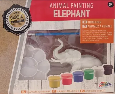 Produktbild von Grafix Kreativ Malset Elefant DIY Bastelset