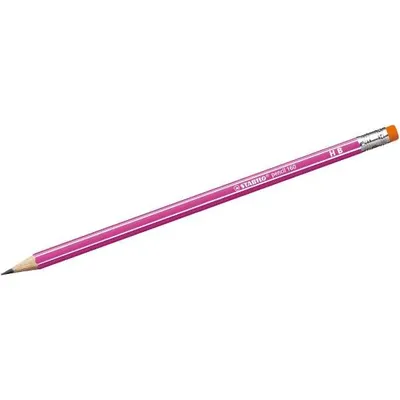 Produktbild von Bleistift mit Radiergummi - STABILO pencil 160 in pink - Einzelstift - Härtegrad HB