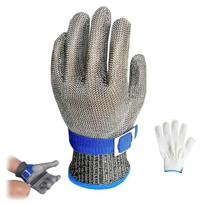 Produktbild von Schnittfeste Handschuhe aus Edelstahl - 360° Schutz - Yilceemy13601