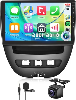 Obrázek produktu pro Autorádio Toyota Aygo – Autorádio s Bluetooth – Systém Android Auto – Multimediální systém CarPlay