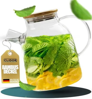 Immagine prodotto di Teiera in vetro - 1,6 litri - Resistente