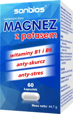 Produktbild von SANBIOS Magnesium mit Kalium 60 Tabletten.