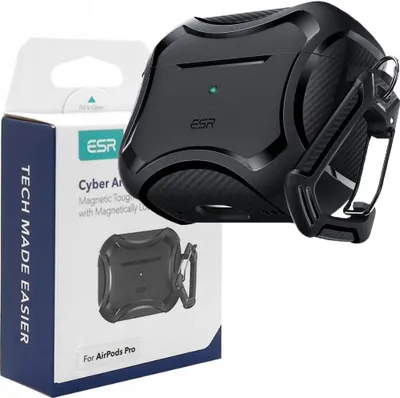 Immagine prodotto di Esr Cyber Armor Halolock Magsafe Apple Airpods Pro 1 / 2 Nero
