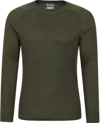 Obrázek produktu pro Mountain Warehouse - "Talus" pánské termo tričko s dlouhým rukávem a výstřihem MW1301 (XXL) (Khaki Green)