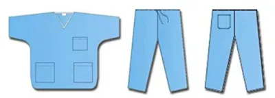 Vliesstoff-Overall mit Hose, Medium, 50 Stück