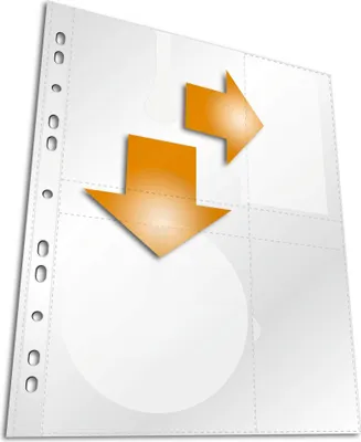 Zdjęcie produktu dla DURABLE Kiesze? na CD/DVD COVER M z kieszonk? na etykiet?, Przezroczysty, 522219, 5 Szt.