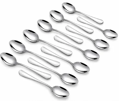 Espressolöffel Set 12 Stück 10,4 cm Silber