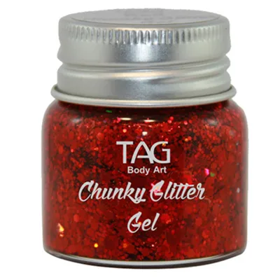 Image de Gel pailleté épais rouge