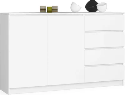 Produktbild von Akord Sideboard Zur Aufbewahrung Weiß 160X40X99 Cm