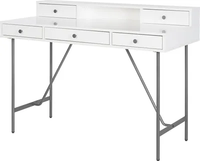 Produktbild von home24 Schreibtisch - Weiß / Schwarz
