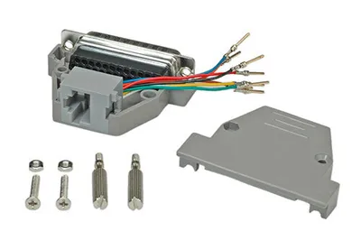 Image de ROLINE DB25 mâle-RJ45 femelle 8P/8C 8Ltg.