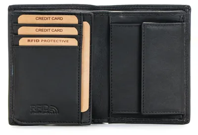 Produktbild von Benthill Geldbörse Herren Leder mit RFID | Portemonnaie aus hochwertigem Rindsleder | Ledergeldbörse Männer inkl. Geschenkbox