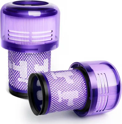 Produktbild von 2 Stück V12 Filter Ersatzfilter für Dyson V12 Detect Slim Absolute Extra Staubsauger, Teilenummer 971517-01