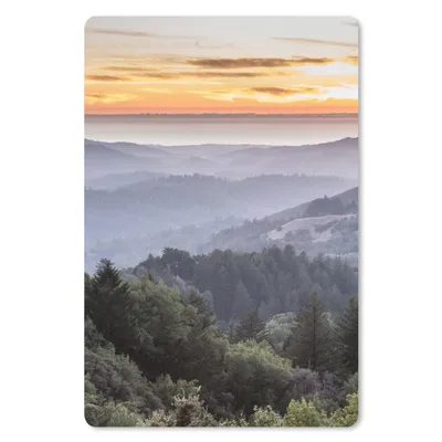 Produktbild von MuchoWow® Mauspad Mousepad Berge - Sonne - Wald - Landschaft 18x27 cm - Mousepads - Maus Mat - Pad - Mausunterlage