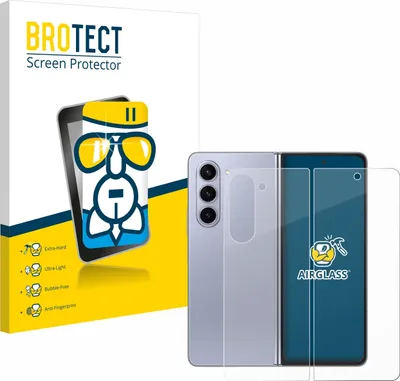 Produktbild von BROTECT Schutzglas für Samsung Galaxy Z Fold 5 (Display+Rückseite) Schutzfolie Panzer Folie Glas Display Schutz klar