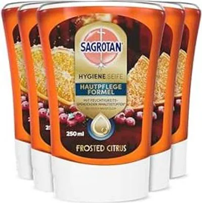 Produktbild von Sagrotan No-Touch Nachfüller Frosted Citrus Winter Limited Edition 5x250ml