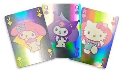 Produktbild von Sanrio Spielkarten Hello Kitty & Friends Cupcake French-suited Deck Holographic