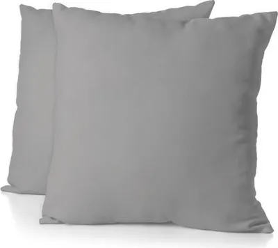 Immagine prodotto di Set di 2 federe - HOME LINGE PASSION - 63 x 63 cm - Grigio chiaro