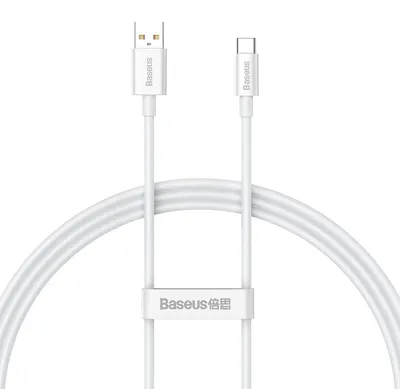 Zdjęcie produktu dla kabel Baseus Superior USB-A - USB-C 1m 100W biały