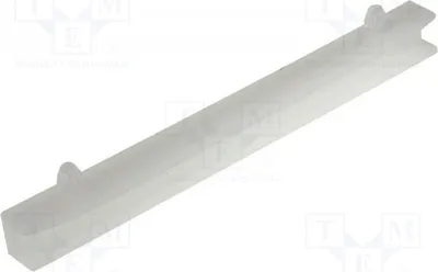 Imagen del producto de Riel guía de 10 unidades. Dimensiones: B: 60 mm (natural), A: 81 mm, C: 8 mm, D: 6 mm. Modelo: CGLA-8. Guías y