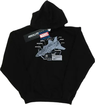 Produktbild von Marvel - "The Avengers Quinjet Breakdown" Kapuzenpullover für Jungen BI9480 (140-146) (Schwarz)