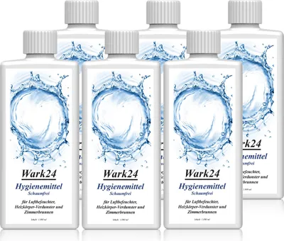 Produktbild von Wark24 Hygienemittel 1L Konservierungsmittel für Luftbefeuchter uvm. (6er Pack)