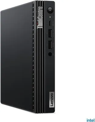 Immagine prodotto di Lenovo ThinkCentre M70q Gen4 12E3 - Mini - Core i3 13100T / 2,5 GHz - RAM 8 GB - SSD 128 GB - NVMe - UHD Graphics 730 - GigE, 802.11ax (Wi-Fi 6E) - WLAN: Bluetooth 5.1, 802.11a/b/g/n/ac/ax (Wi-Fi 6E) - nessun OS - monitor: nessuno - tastiera: Deu