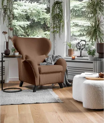Produktbild von MIUFORM Miuf Bouclé - Sessel - 92x92cm - Karamell - Loungesessel Polstersessel