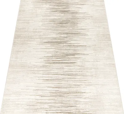 Produktbild von Teppich Wohnzimmer Kurzflor Skandinavisch Boho Weich Einfarbiges Muster 3D Creme Grösse 200x290 cm